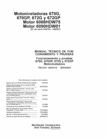 John Deere 670G, 670GP, 672G and 672GP grader pdf diagnosis and tests manual ES - John Deere manuals - JD-TM12147-ES