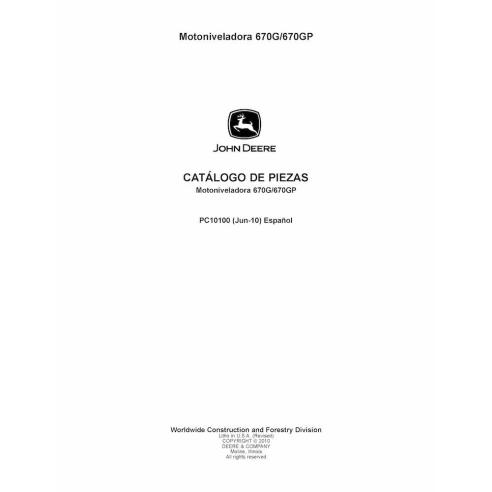 JD-PC10100S-ES John Deere 670G, 670GP grader parts catalog ES (PC10100S)