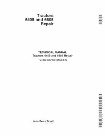 John Deere 6405, 6605 tractor pdf manual técnico de reparación - John Deere manuales - JD-TM4866-EN