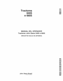 John Deere 6405, 6605 tractor pdf manual del operador ES - John Deere manuales - JD-OMCQ47720-ES