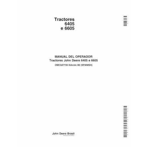 John Deere 6405, 6605 trator pdf manual do operador ES - John Deere manuais - JD-OMCQ47720-ES