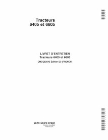 John Deere 6405, 6605 trator pdf manual do operador FR - John Deere manuais - JD-OMCQ52645-FR