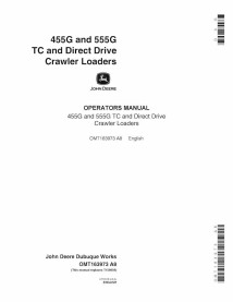 John Deere 455G, 555G topadora pdf manual del operador - John Deere manuales - JD-OMT163973-EN