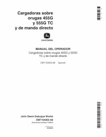 John Deere 455G, 555G bulldozer pdf manuel d'utilisation ES - John Deere manuels - JD-OMT164003-ES