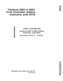 JD-OMRE226035-FR Manual del operador del tractor John Deere 6403, 6603 FR (OMRE226035)