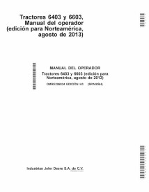 John Deere 6403, 6603 tractor pdf manual del operador ES - John Deere manuales - JD-OMRE226034-ES