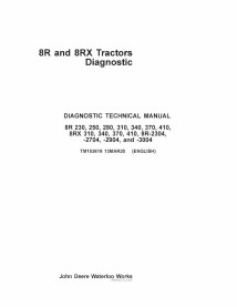 TM153619-13MAR20-7032P Manual técnico de diagnóstico para tractores John Deere de las series 8R 230-410, 8RX 310-410, 8R-2304...