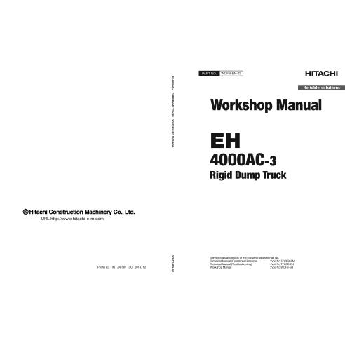 Manual de oficina do caminhão basculante Hitachi EH 4000AC-3 pdf - Hitachi manuais - HITACHI-WQFBEN02