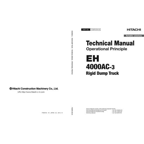 Hitachi EH 4000AC-3 camión volquete pdf manual técnico de principio operativo - Hitachi manuales - HITACHI-TOQFBEN00