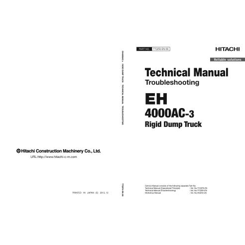 Manual técnico de solução de problemas do caminhão basculante Hitachi EH 4000AC-3 pdf - Hitachi manuais - HITACHI-TTQFBEN00