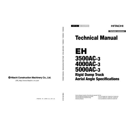 Hitachi EH 3500AC-3, EH 4000AC-3, EH 5000AC-3 caminhão basculante pdf manual técnico - Hitachi manuais - HITACHI-TQEB-EN-AA