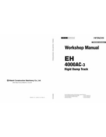 Hitachi EH 4000AC-3 camion à benne basculante pdf manuel d'atelier. - Hitachi manuels - HITACHI-WQFBEN03