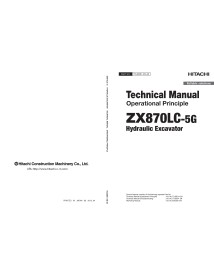 Hitachi ZX 870LC-5G escavadeira hidráulica pdf princípio operacional manual técnico - Hitachi manuais - HITACHI-TOJBE91EN00