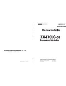 Hitachi ZX 470LC-5G escavadeira hidráulica pdf manual de oficina ES - Hitachi manuais - HITACHI-WJAC91ES00