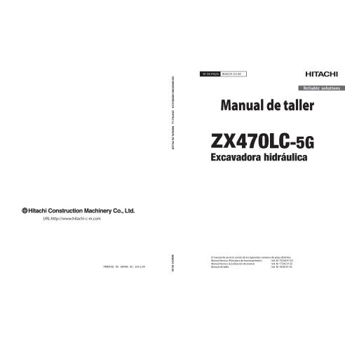 Hitachi ZX 470LC-5G pelle hydraulique pdf manuel d'atelier ES - Hitachi manuels - HITACHI-WJAC91ES00