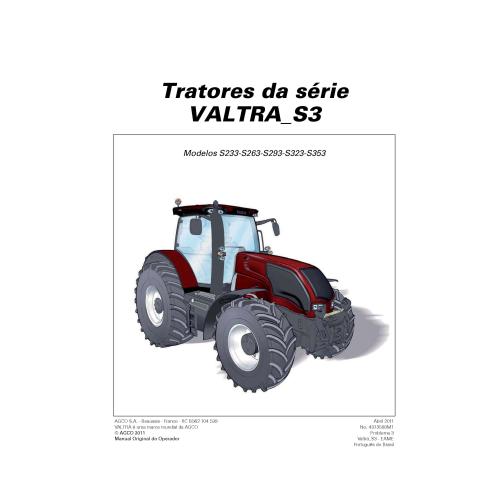 Valtra S233, S263, S293, S323, S353 tracteur pdf manuel d'utilisation PT - Valtra manuels - VALTRA-4373588M1-PT