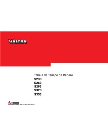 Valtra S233, S263, S293, S323, S353 tractor pdf repair time schedule PT - Valtra manuals - VALTRA-86903900-PT