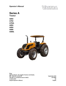 VALTRA-87315500 Valtra A650, A750, A750L, A850, A950, A990, A990L tractor pdf operator's manual