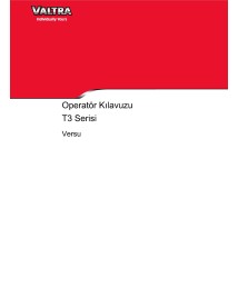 Tractor Valtra T153V, T163eV, T183V y T213V pdf manual del operador TR - Valtra manuales - VALTRA-39869472-TR