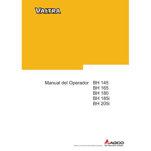 Valtra BH145, BH165, BH180, BH185i, BH205i manuel d'utilisation du tracteur pdf - Valtra manuels - VALTRA-85739500-ES