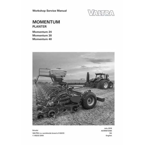 Valtra Momentum 24, 30, 40 planteur pdf manuel d'entretien d'atelier - Valtra manuels - VALTRA-ACW9013580-EN