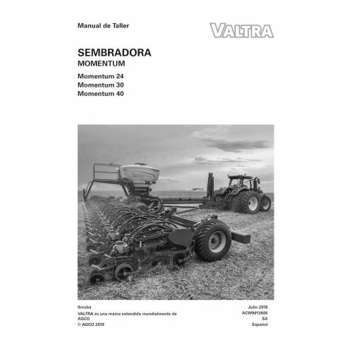 Valtra Momentum 24, 30, 40 planteur pdf manuel d'entretien d'atelier ES - Valtra manuels - VALTRA-ACW9013600-ES