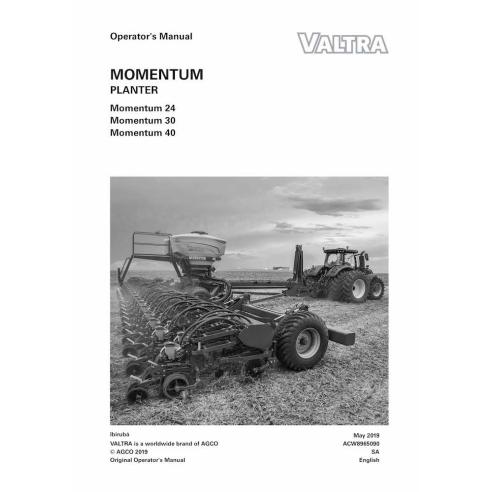 Sembradora Valtra Momentum 24, 30, 40 pdf manual del operador - Valtra manuales - VALTRA-ACW8965090-EN
