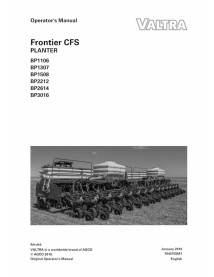 Valtra BP1106, BP1307, BP1508, BP2212, BP2614, BP3016 planter pdf operator's manual  - Valtra manuals - VALTRA-7045155M1-EN