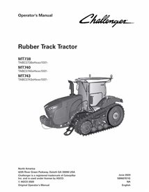 Challenger MT738, MT740, MT743 tractor de orugas de goma pdf manual del operador - Challenger manuales - CHAL-589607D1G-EN