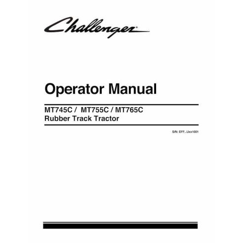 Challenger MT745C, MT755C, MT765C rubber track tractor pdf operator's manual  - Challenger manuals - CHAL-521963D1-EN