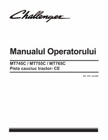 Challenger MT745C, MT755C, MT765C CE tracteur à chenilles en caoutchouc pdf manuel d'utilisation RO - Challenger manuels - CH...