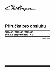 Challenger MT745C, MT755C, MT765C CE rubber track tractor pdf operator's manual CZ - Challenger manuals - CHAL-79033480-CZ