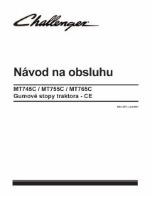 Challenger MT745C, MT755C, MT765C CE tractor de orugas de goma pdf manual del operador SK - Challenger manuales - CHAL-790334...