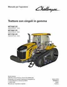 Challenger MT755E CE, MT765E CE, MT775E CE Exxx1001- tracteur à chenilles en caoutchouc pdf manuel d'utilisation IT - Challen...