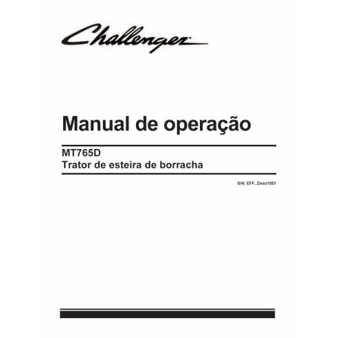 Challenger MT765D rubber track tractor pdf operator's manual PT - Challenger manuals - CHAL-569005D1-PT