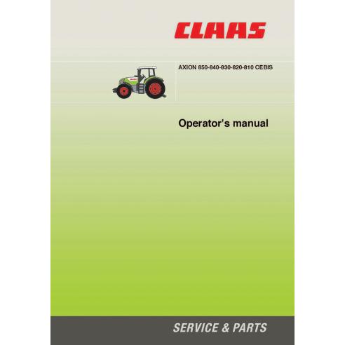s.n. A0900050 - A0999999 parts catalog in PDF format Claas Axion 810 