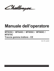 Challenger MT835C, MT845C, MT855C, MT865C, MT875C CE rubber track tractor pdf operator's manual IT - Challenger manuals - CHA...