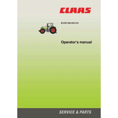 CLA-21518023 Claas Elios 210 - 220 - 230 tractor operator's manual CLA-21518023 Claas Elios 210 - 220 - 230 tractor operator's manual