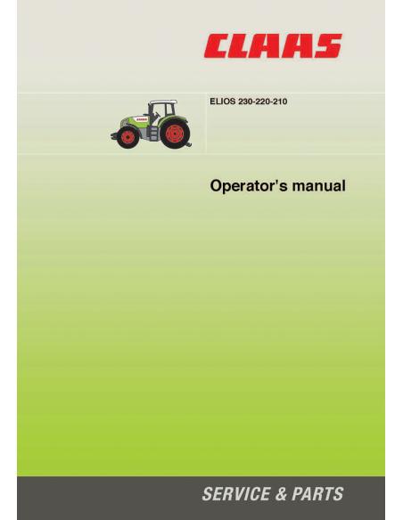CLA-21518023 Manual del operador del tractor Claas Elios 210-220-230