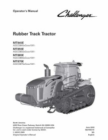 Challenger MT845E, MT855E, MT865E, MT875 NA tracteur à chenilles en caoutchouc pdf manuel d'utilisation - Challenger manuels ...