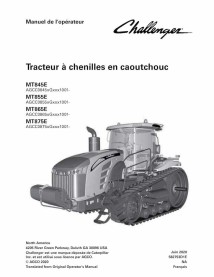 Challenger MT845E, MT855E, MT865E, MT875 NA tractor de orugas de goma pdf manual del operador FR - Challenger manuales - CHAL...