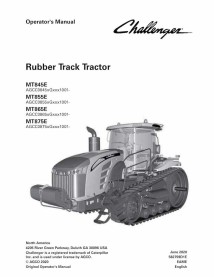 Challenger MT845E, MT855E, MT865E, MT875 EAME tracteur à chenilles en caoutchouc pdf manuel d'utilisation - Challenger manuel...
