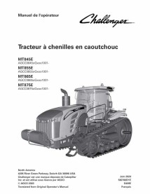 Challenger MT845E, MT855E, MT865E, MT875 EAME tracteur à chenilles en caoutchouc pdf manuel d'utilisation FR - Challenger man...