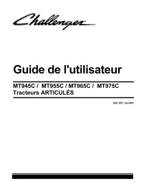 Challenger MT945C, MT955C, MT965C, MT975C tracteur pdf manuel d'utilisation FR - Challenger manuels - CHAL-523232D1-FR