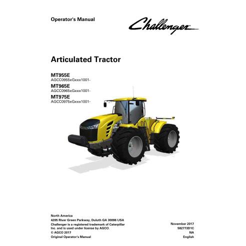 Challenger MT955E, MT965E, MT975E NA AGCC0975xGxxx1001- manuel d'utilisation du tracteur pdf - Challenger manuels - CHAL-5827...