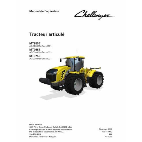 Challenger MT955E, MT965E, MT975E NA AGCC0975xGxxx1001- manuel d'utilisation du tracteur pdf FR - Challenger manuels - CHAL-5...
