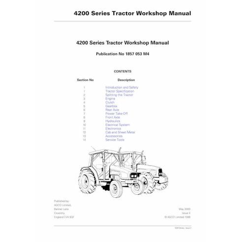 Massey Ferguson MF 4215, 4220, 4225, 4235, 4245, 4255, 4260, 4270 tracteur pdf manuel d'atelier - Massey-Ferguson manuels - M...