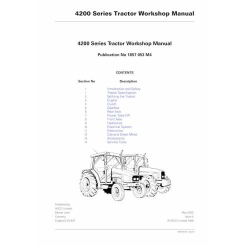 MF-1857053M4 Massey Ferguson MF 4215, 4220, 4225, 4235, 4245, 4255, 4260, 4270 tractor pdf workshop manual