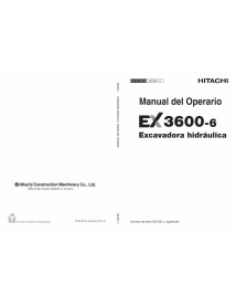 Hitachi EX 3600-6 hydraulic excavator pdf operator's manual ES - Hitachi manuals - HITACHI-SM18M11-ES