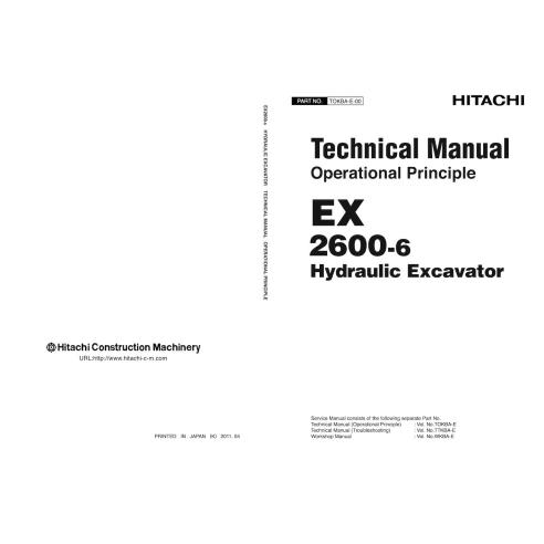 Hitachi EX 2600-6 escavadeira hidráulica pdf princípio operacional manual técnico - Hitachi manuais - HITACHI-TOKBA-EN